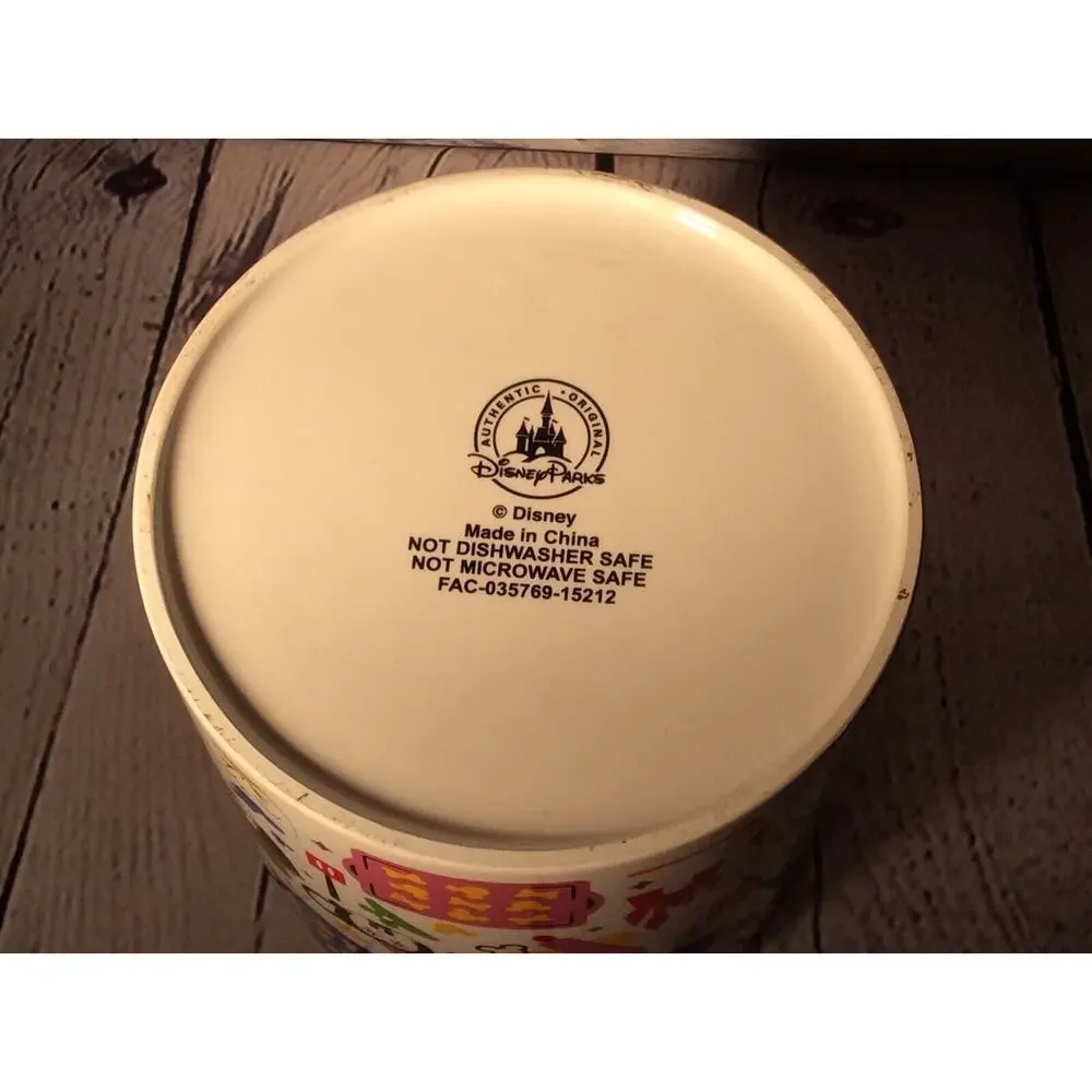 Disney Parks Cookie Jar/Canister Mickey And Friends Kitchen Collection Rare Blue